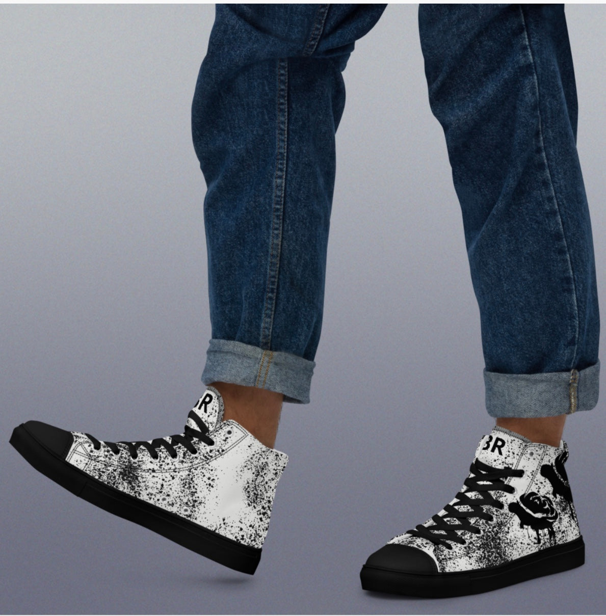 Men’s high top Blak Rose shoe