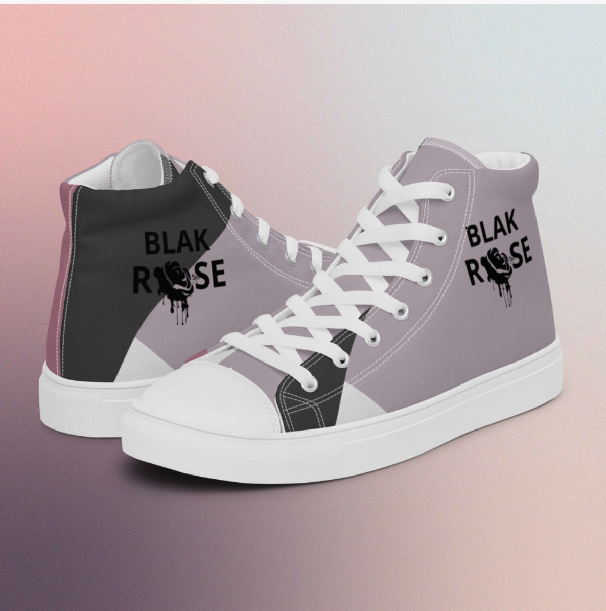 Men’s high top Blak Rose canvas shoes