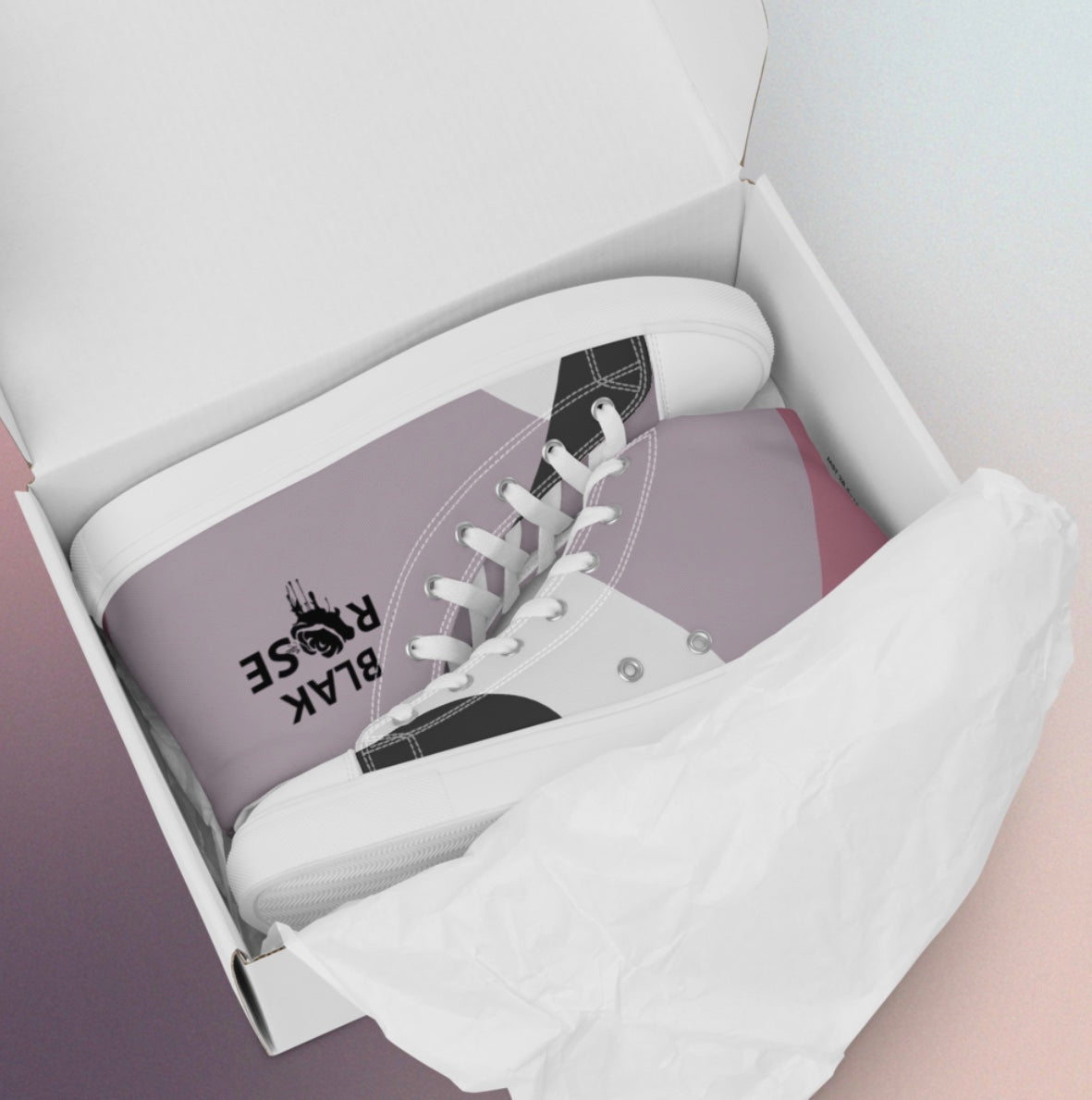 Men’s high top Blak Rose canvas shoes