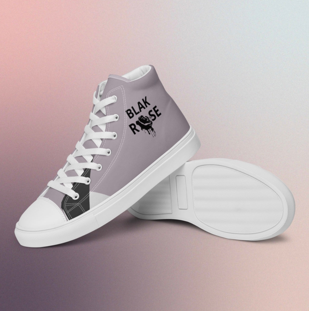 Men’s high top Blak Rose canvas shoes