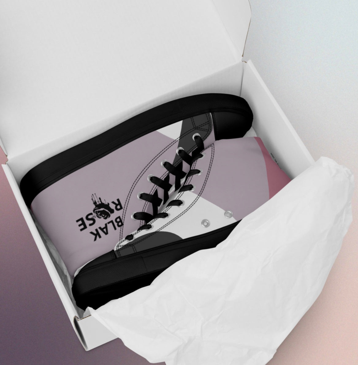 Men’s high top Blak Rose canvas shoes