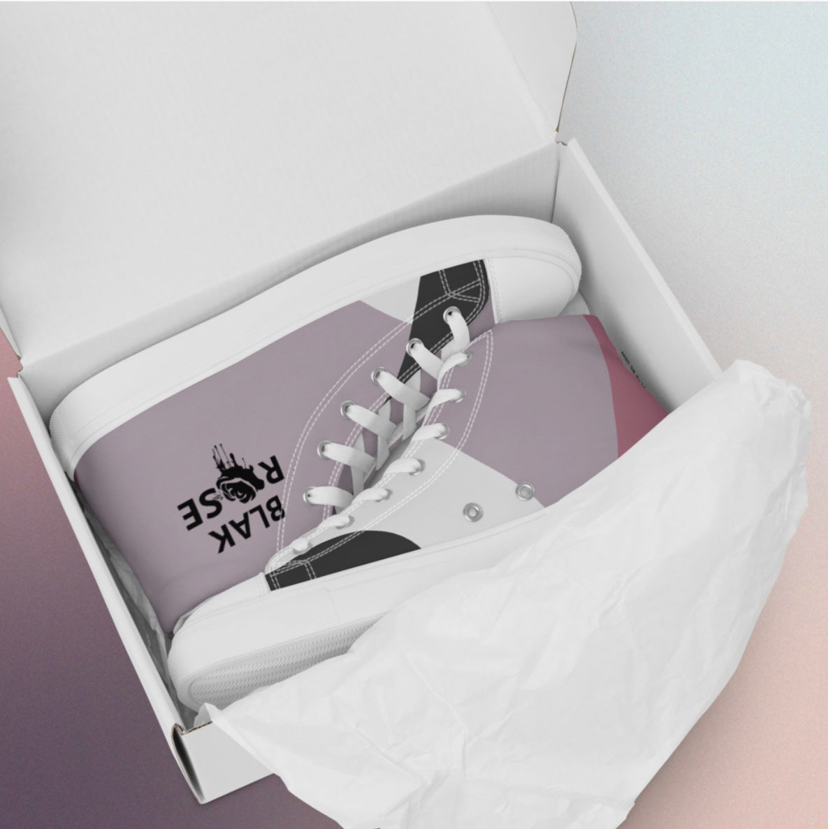 Men’s high top Blak Rose canvas shoes