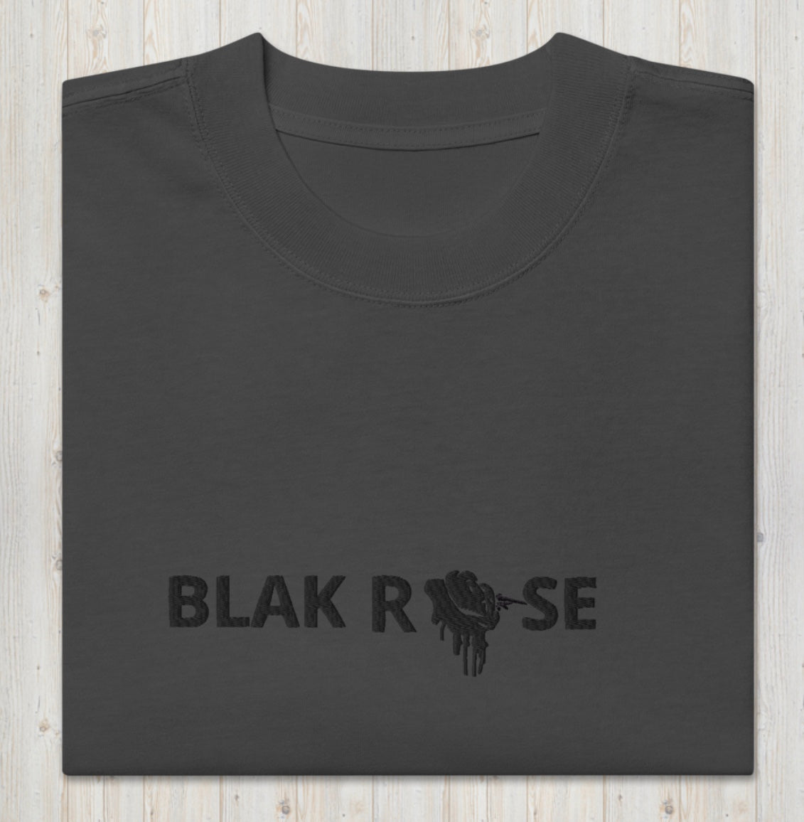Blak rose faded t-shirt