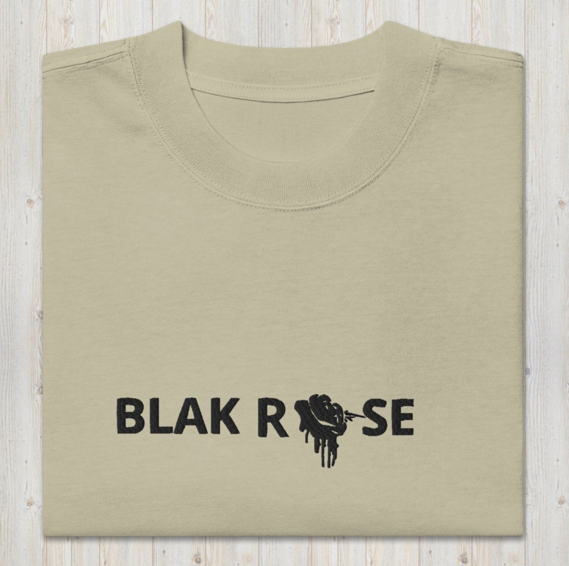 Blak rose faded t-shirt