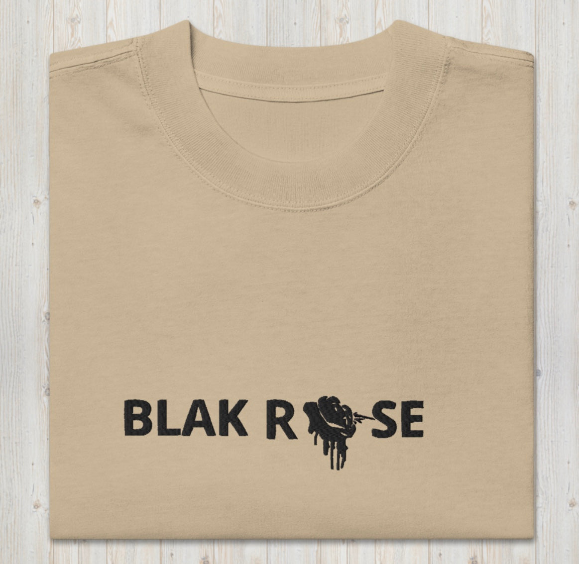 Blak rose faded t-shirt